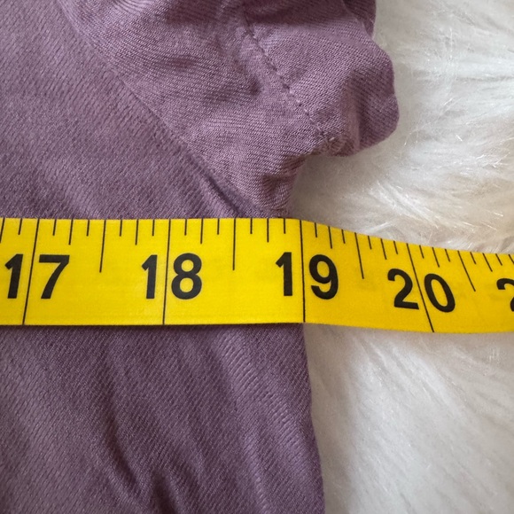 Anthropologie Cloth & Stone purple V-Neck HI-Lo T-Shirt Dress Size S - Picture 6 of 8